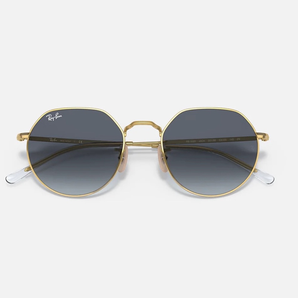 Ray-Ban Jack Sunglasses RB3565 Gold/Blue/Grey